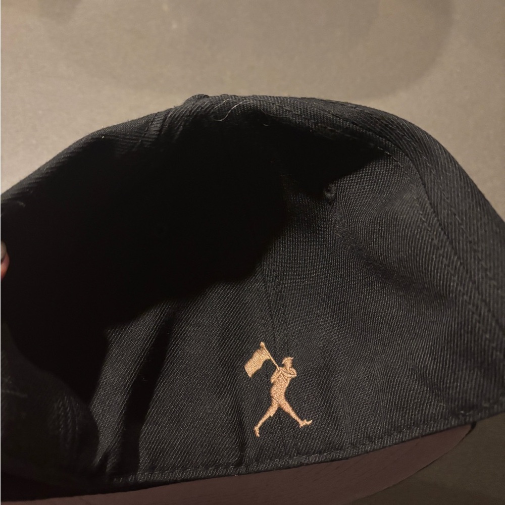 BaseBallism Black drooling  Dog Embroidered Cap fitted 7 3/8 never worn - Picture 3 of 10